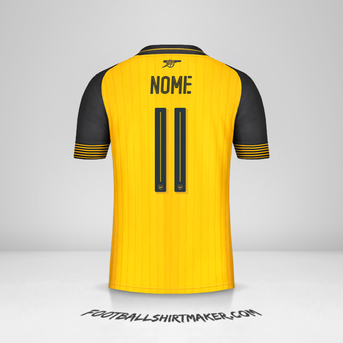 Camisa Arsenal Cup 2016/17 Alternativa -  nome - 11