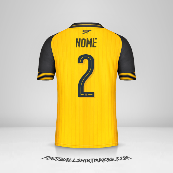 Maglia Arsenal Cup 2016/17 Seconda -  nome - 2