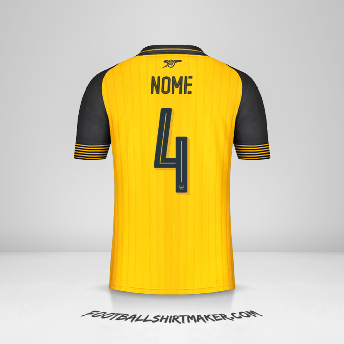 Camisola Arsenal Cup 2016/17 Alternativa -  nome - 4