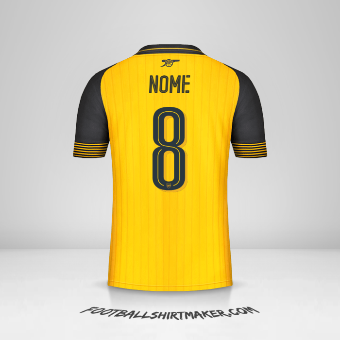 Maglia Arsenal Cup 2016/17 Seconda -  nome - 8