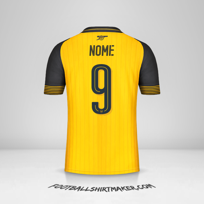 Camisa Arsenal Cup 2016/17 Alternativa -  nome - 9