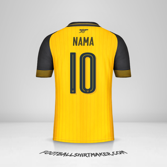 Jersey Arsenal Cup 2016/17 Alternatif -  nama - 10