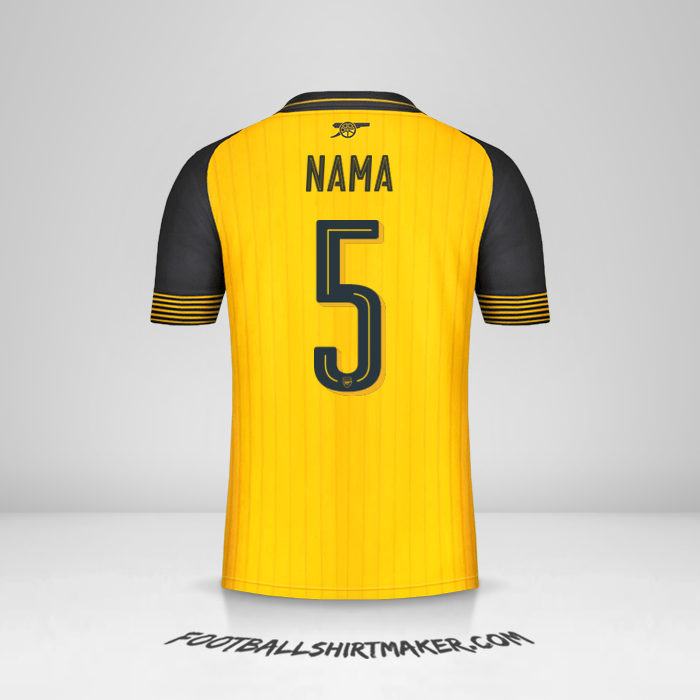 Jersey Arsenal Cup 2016/17 Alternatif -  nama - 5