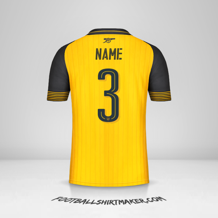 Shirt Arsenal Cup 2016/17 Away -  name - 3