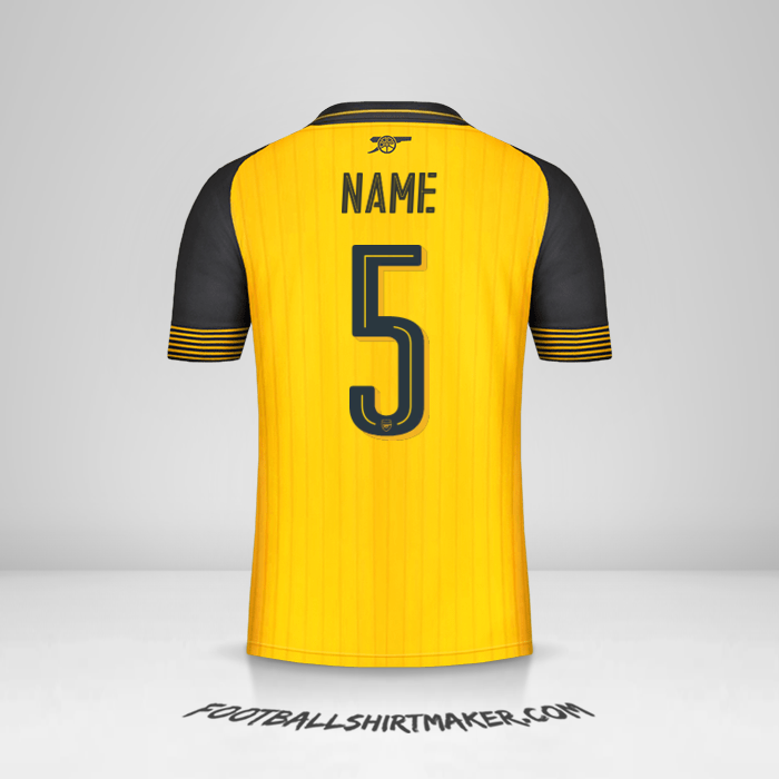 Trikot Arsenal Cup 2016/17 Auswärts -  name - 5