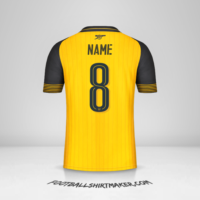 Jersey Arsenal Cup 2016/17 Away -  name - 8
