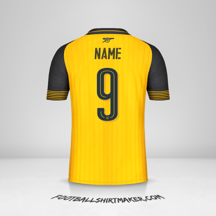 Shirt Arsenal Cup 2016/17 Away -  name - 9