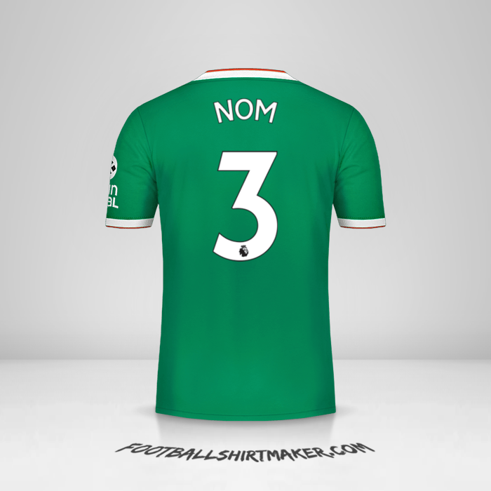 Maillot Wolverhampton Wanderers 2019/20 Troisième -  nom - 3