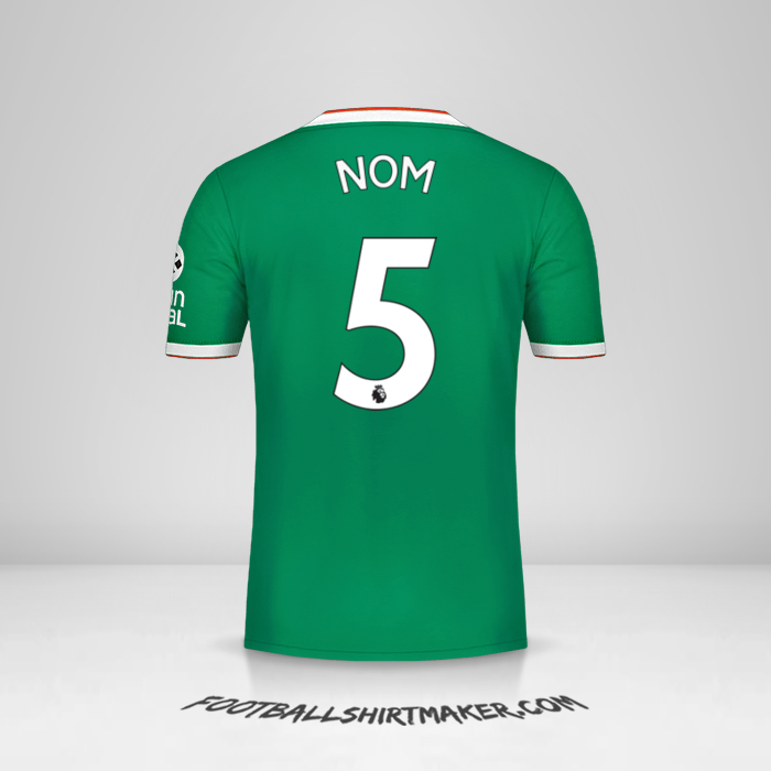 Maillot Wolverhampton Wanderers 2019/20 Troisième -  nom - 5