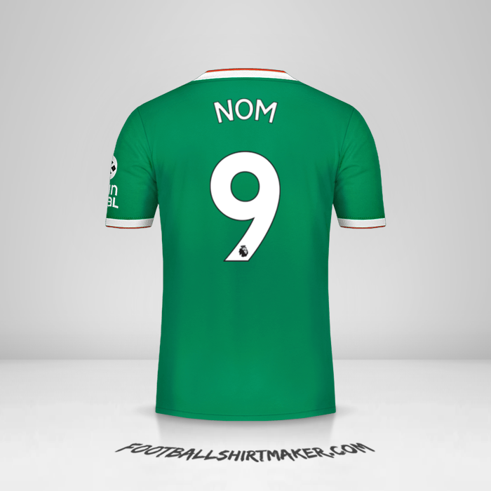 Maillot Wolverhampton Wanderers 2019/20 Troisième -  nom - 9