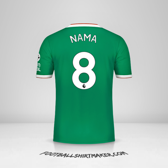 Jersey Wolverhampton Wanderers 2019/20 Ketiga -  nama - 8