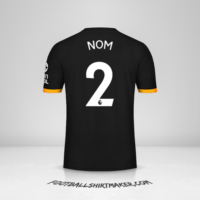 Maillot Wolverhampton Wanderers 2019/20 Extérieur -  nom - 2
