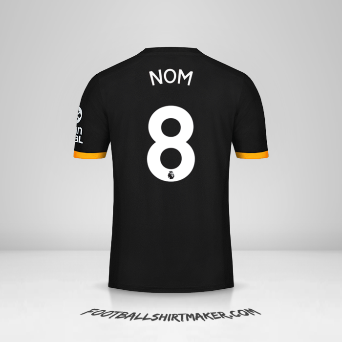Maillot Wolverhampton Wanderers 2019/20 Extérieur -  nom - 8