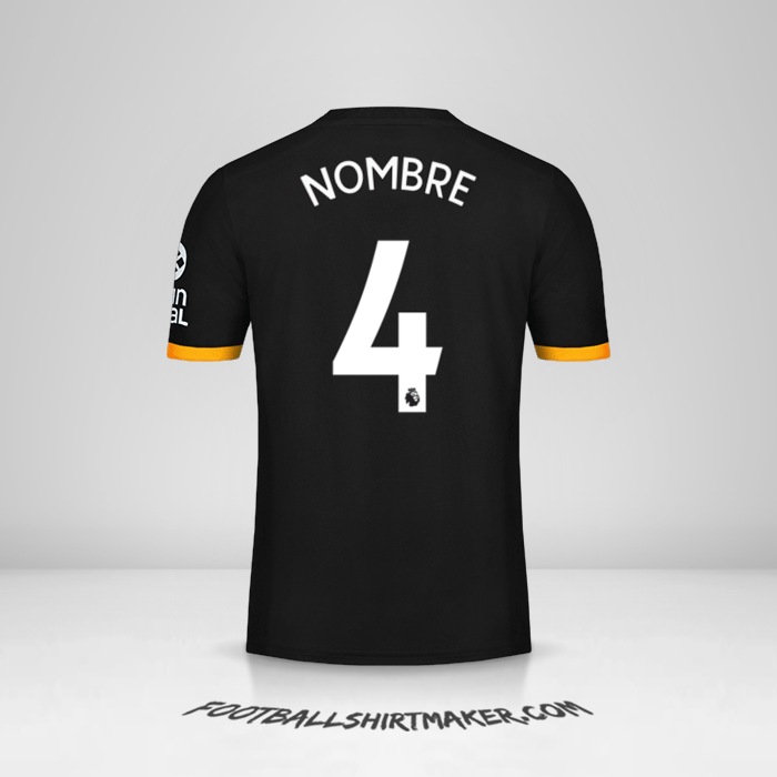 Camiseta Wolverhampton Wanderers 2019/20 Visita -  nombre - 4