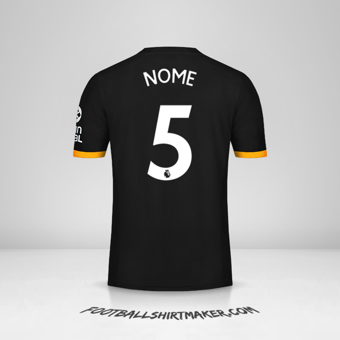 Camisa Wolverhampton Wanderers 2019/20 Alternativa -  nome - 5