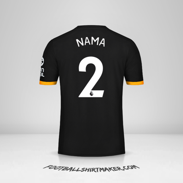 Jersey Wolverhampton Wanderers 2019/20 Alternatif -  nama - 2