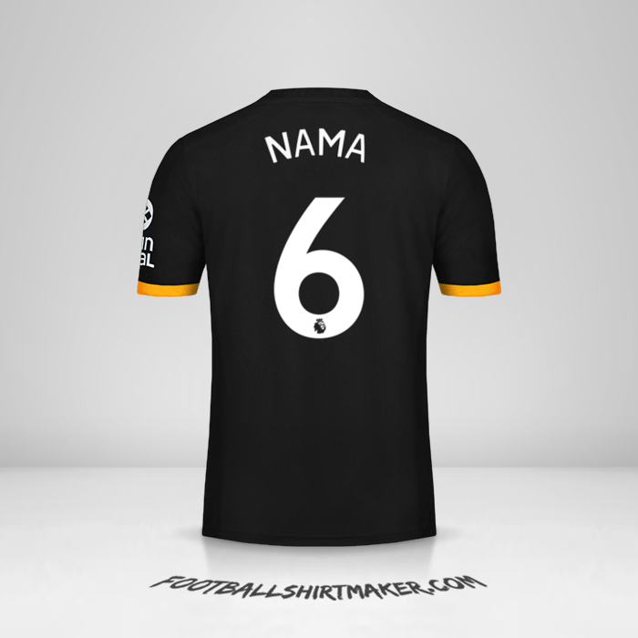 Jersey Wolverhampton Wanderers 2019/20 Alternatif -  nama - 6