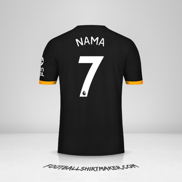 Jersey Wolverhampton Wanderers 2019/20 Alternatif -  nama - 7