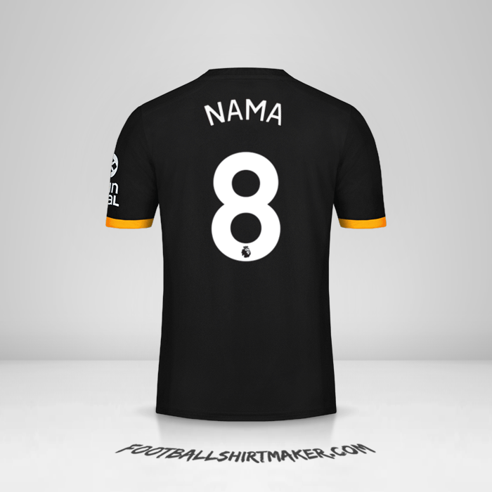Jersey Wolverhampton Wanderers 2019/20 Alternatif -  nama - 8