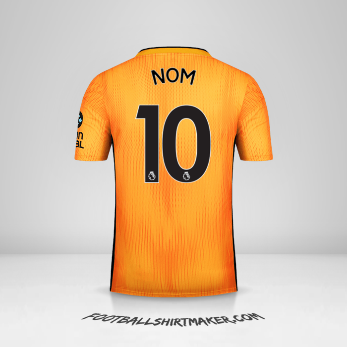 Maillot Wolverhampton Wanderers 2019/20 -  nom - 10