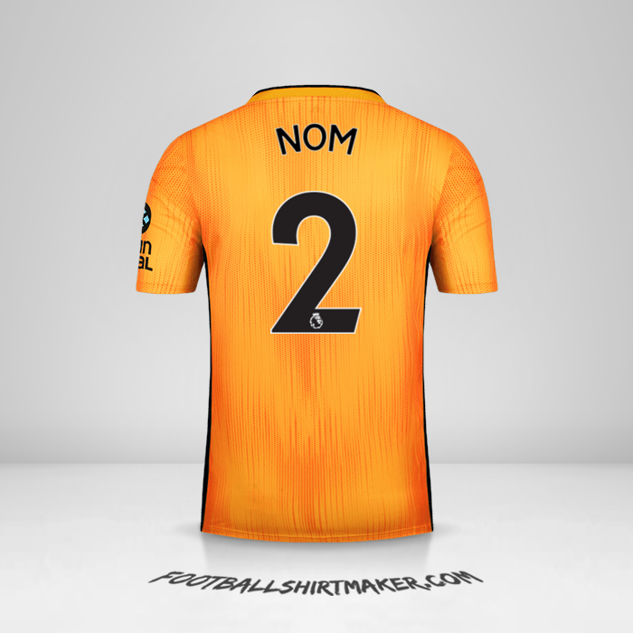 Maillot Wolverhampton Wanderers 2019/20 -  nom - 2