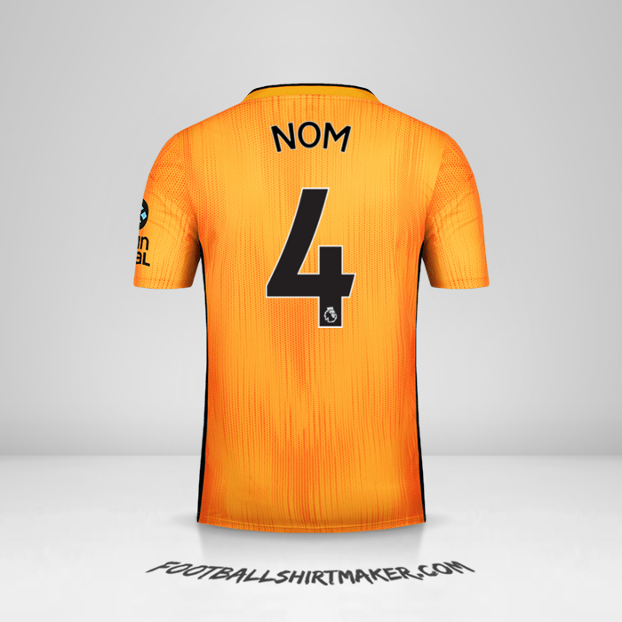 Maillot Wolverhampton Wanderers 2019/20 -  nom - 4