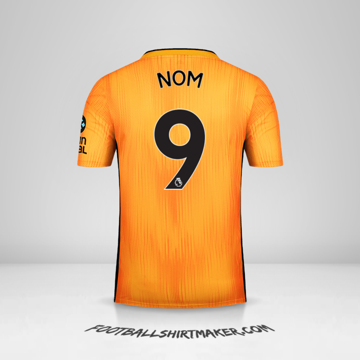 Maillot Wolverhampton Wanderers 2019/20 -  nom - 9