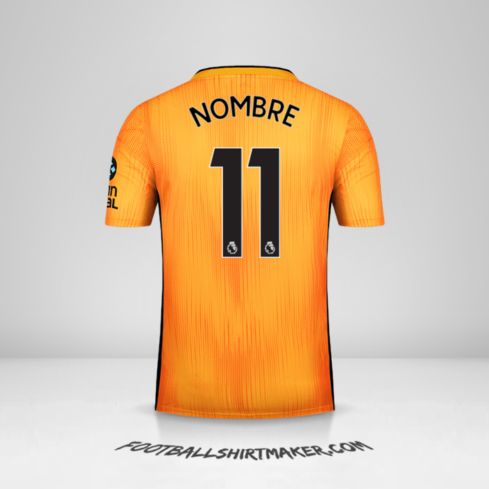 Camiseta Wolverhampton Wanderers 2019/20 -  nombre - 11