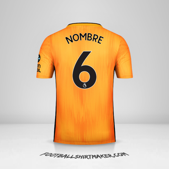 Jersey Wolverhampton Wanderers 2019/20 -  nombre - 6