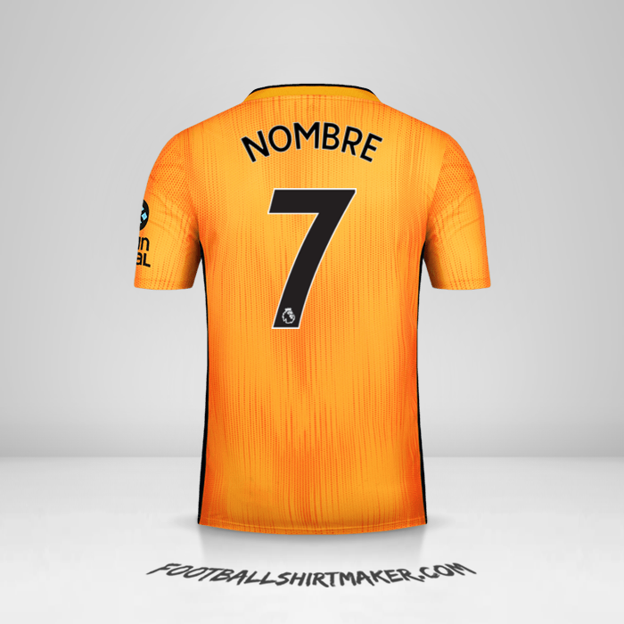 Camiseta Wolverhampton Wanderers 2019/20 -  nombre - 7