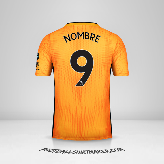 Jersey Wolverhampton Wanderers 2019/20 -  nombre - 9
