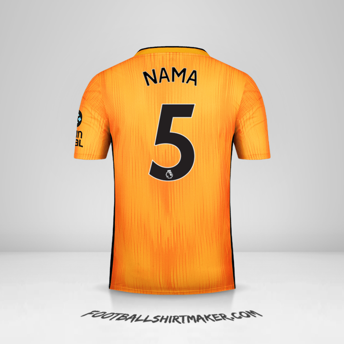 Jersey Wolverhampton Wanderers 2019/20 -  nama - 5
