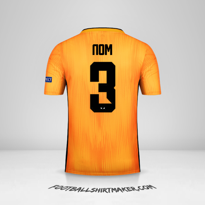 Maillot Wolverhampton Wanderers Cup 2019/20 -  nom - 3