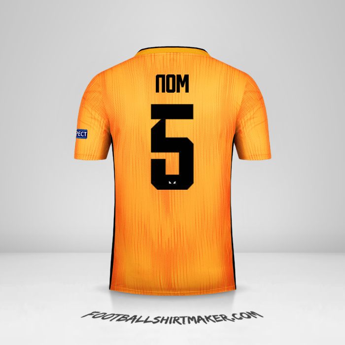 Maillot Wolverhampton Wanderers Cup 2019/20 -  nom - 5