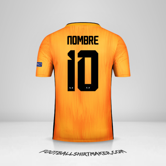 Camiseta Wolverhampton Wanderers Cup 2019/20 -  nombre - 10