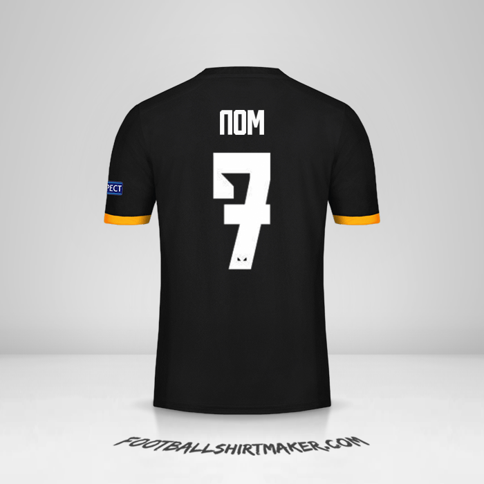 Maillot Wolverhampton Wanderers Cup 2019/20 Extérieur -  nom - 7