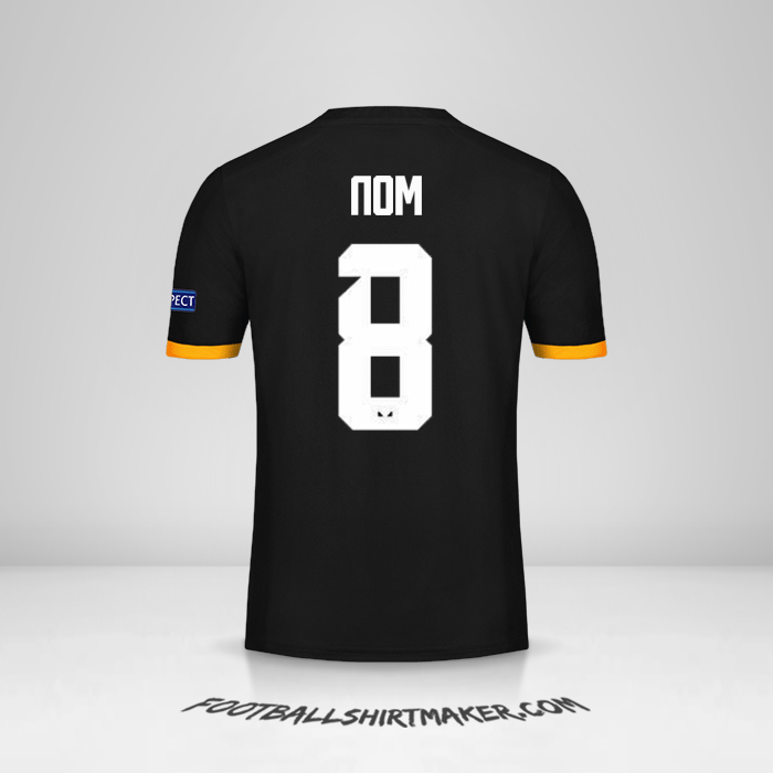 Maillot Wolverhampton Wanderers Cup 2019/20 Extérieur -  nom - 8