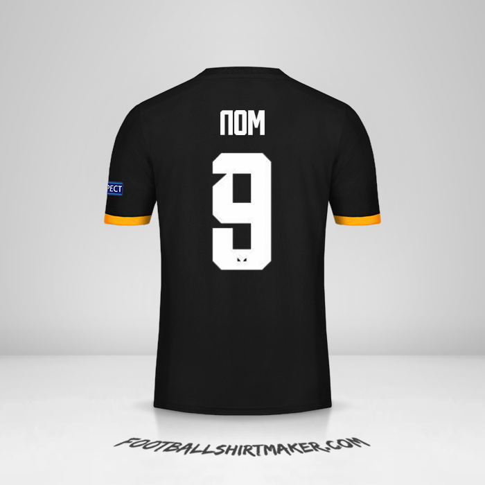 Maillot Wolverhampton Wanderers Cup 2019/20 Extérieur -  nom - 9