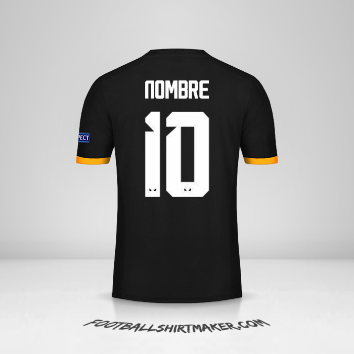 Camiseta Wolverhampton Wanderers Cup 2019/20 Visita -  nombre - 10
