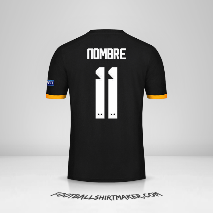 Jersey Wolverhampton Wanderers Cup 2019/20 Visita -  nombre - 11