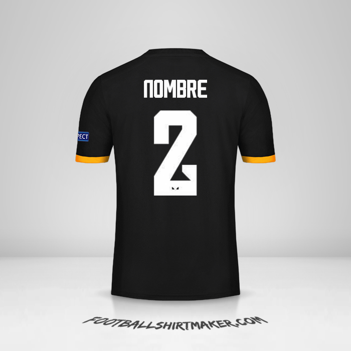 Jersey Wolverhampton Wanderers Cup 2019/20 Visita -  nombre - 2