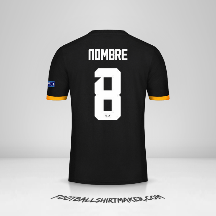 Camiseta Wolverhampton Wanderers Cup 2019/20 Visita -  nombre - 8