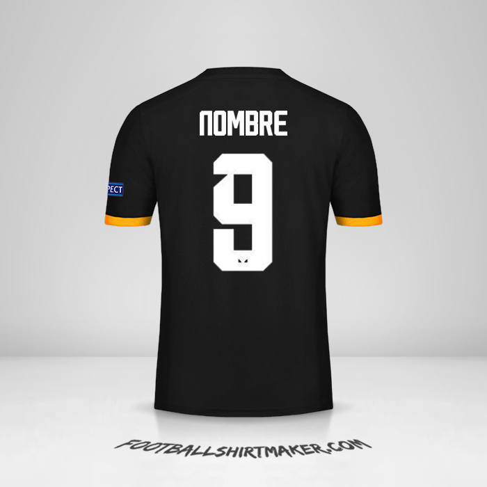Jersey Wolverhampton Wanderers Cup 2019/20 Visita -  nombre - 9