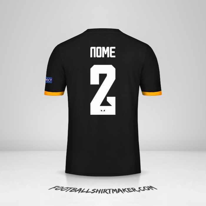 Maglia Wolverhampton Wanderers Cup 2019/20 Seconda -  nome - 2