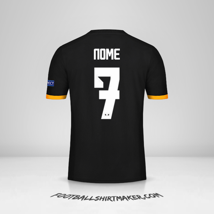 Camisola Wolverhampton Wanderers Cup 2019/20 Alternativa -  nome - 7