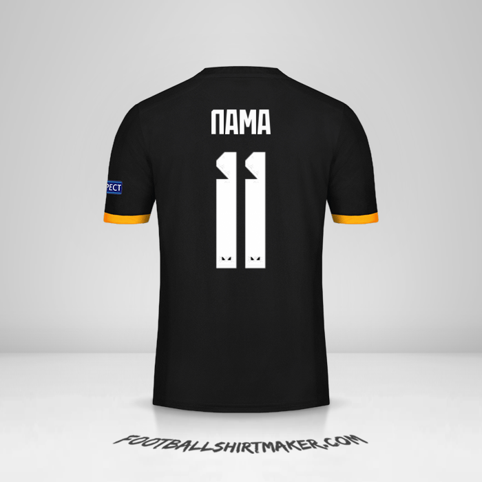 Jersey Wolverhampton Wanderers Cup 2019/20 Alternatif -  nama - 11