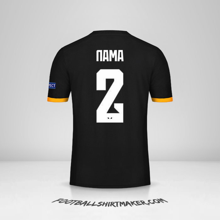 Jersey Wolverhampton Wanderers Cup 2019/20 Alternatif -  nama - 2