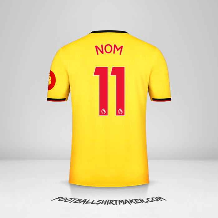 Maillot Watford FC 2019/2020 -  nom - 11