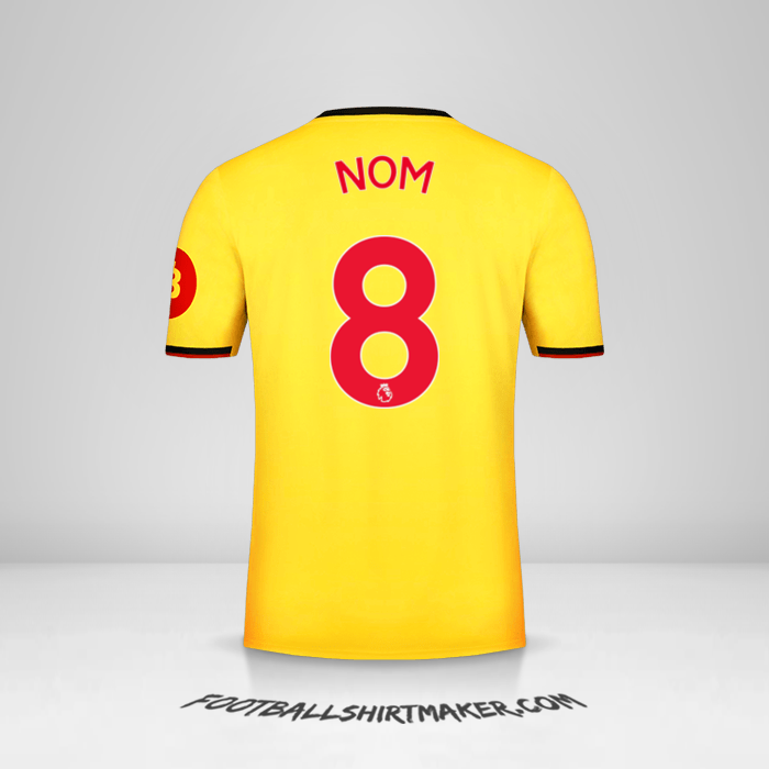 Maillot Watford FC 2019/2020 -  nom - 8