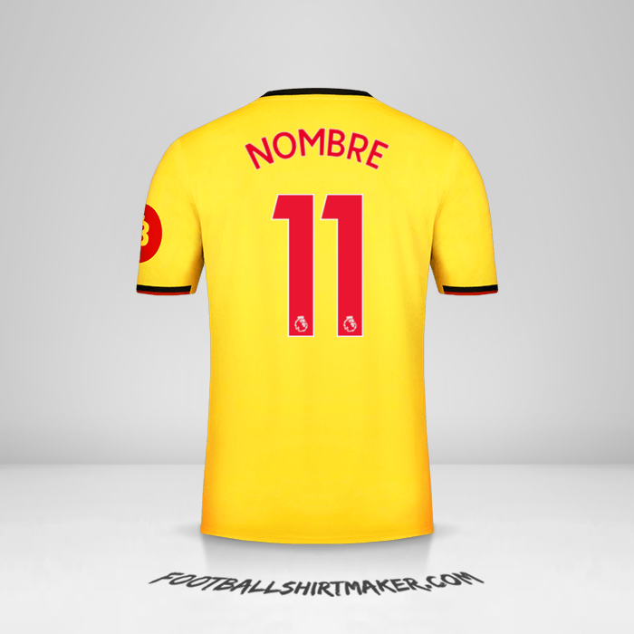 Camiseta Watford FC 2019/2020 -  nombre - 11